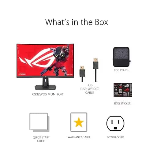 Asus ROG Strix XG32WCS 31.5" 1440p 180Hz VA Curved Monitor image