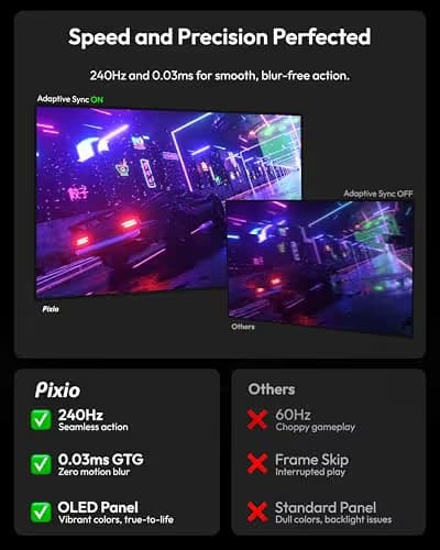 Pixio PX277 OLED MAX 27" 1440p 240Hz OLED Curved Monitor image