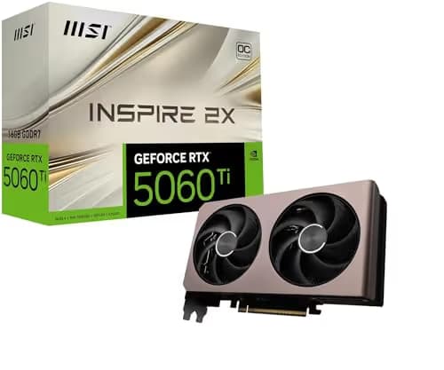 MSI INSPIRE 2X OC GeForce RTX 5060 Ti 16GB GDDR7  image