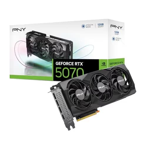 PNY GeForce RTX 5070 12GB GDDR7 Triple Fan image