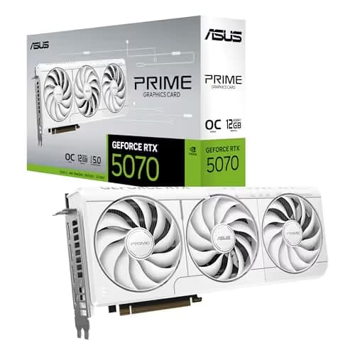 ASUS PRIME GeForce RTX 5070 White OC Edition 12GB GDDR7 main image