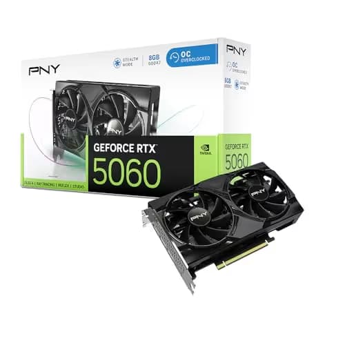 PNY GeForce RTX 5060 8GB GDDR7 Overclocked Dual Fan main image