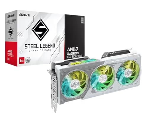 ASRock AMD Radeon RX 9060 XT Steel Legend 8GB OC image