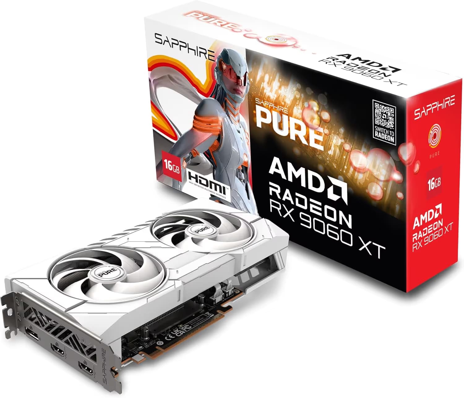 Sapphire PURE AMD Radeon RX 9060 XT OC 16GB GDDR6 main image