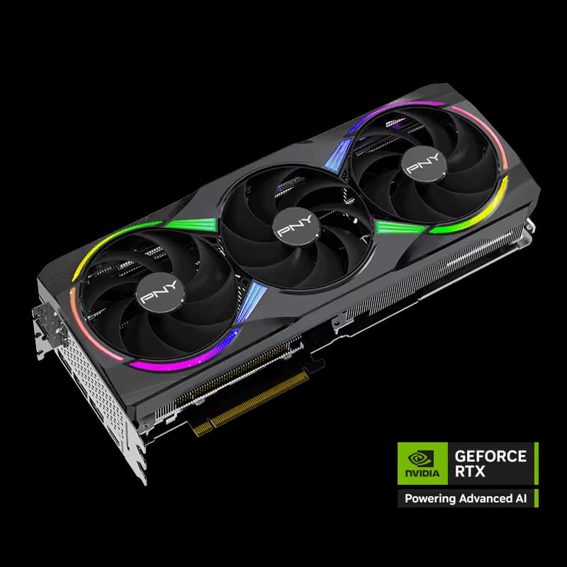 PNY GeForce RTX 5070 Ti EPIC-X RGB Triple Fan Plus 16GB GDDR7 Black image