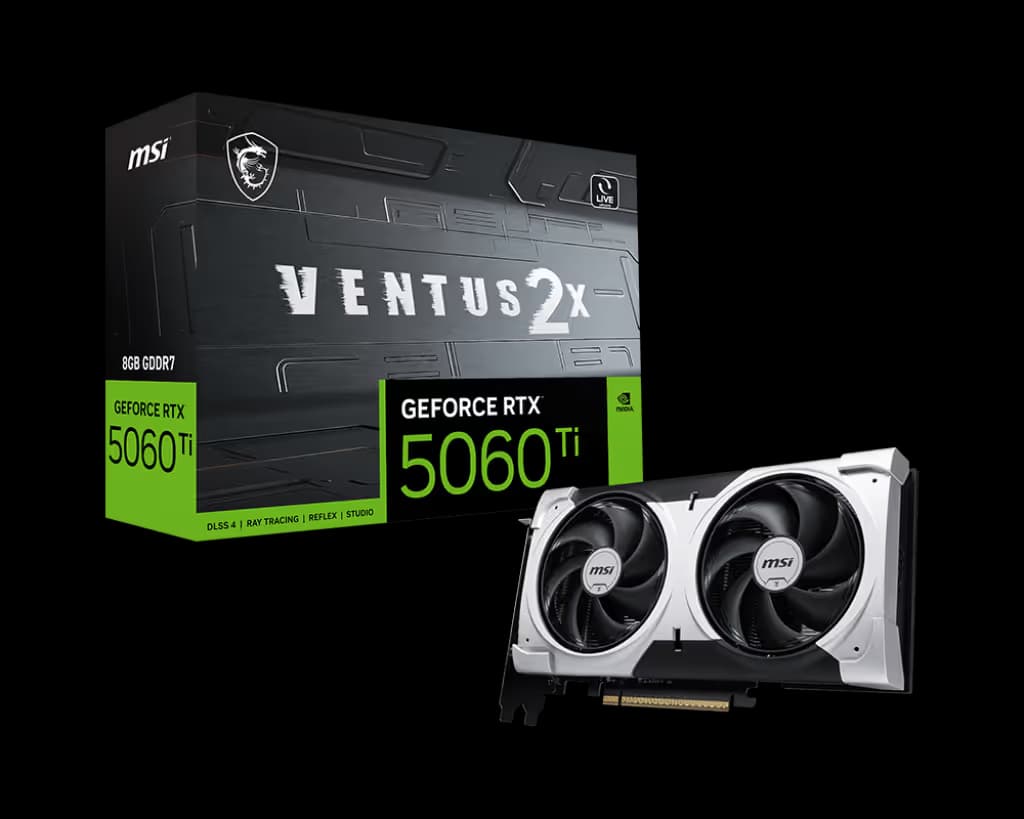 MSI GeForce RTX 5060 Ti 8G VENTUS 2X PLUS GDDR7 image