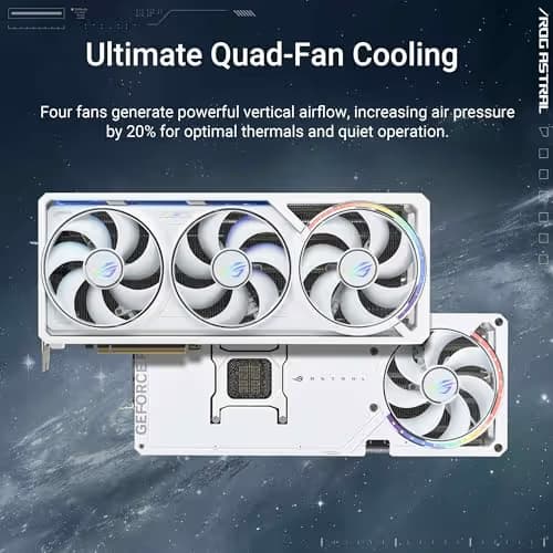 ROG Astral GeForce RTX 5090 32GB GDDR7 White OC Edition image