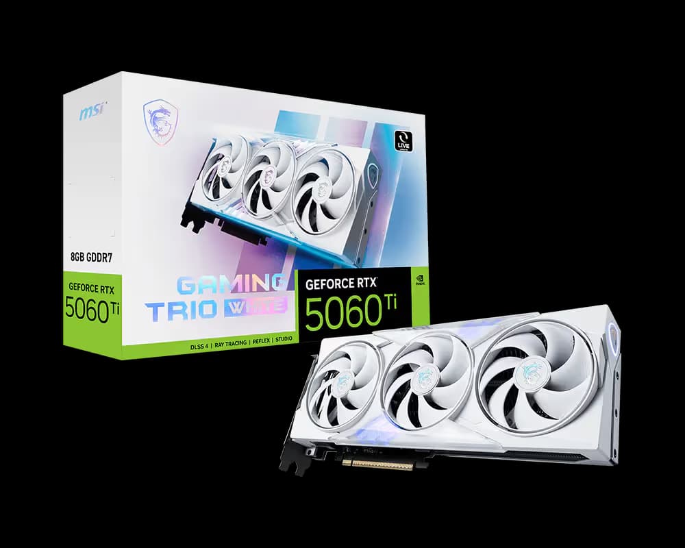 MSI GeForce RTX 5060 8G GAMING TRIO WHITE image