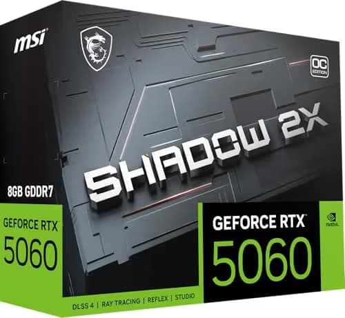 MSI SHADOW 2X OC GeForce RTX 5060 8GB GDDR7  image