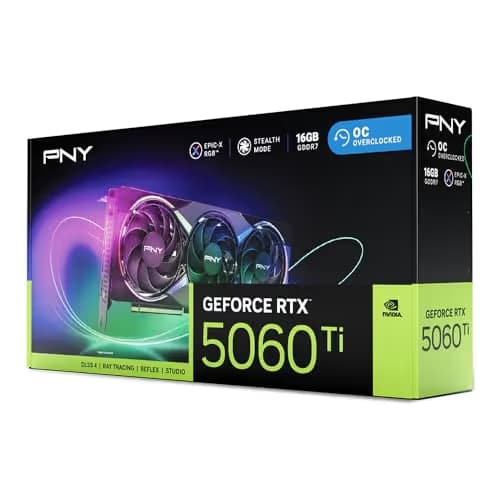 PNY GeForce RTX 5060 Ti EPIC-X RGB OC Black 16GB GDDR7 image