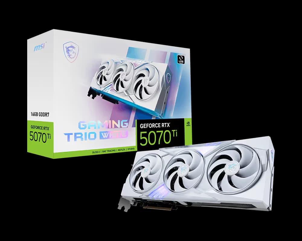 MSI GeForce RTX 5070 Ti 16G GAMING TRIO WHITE main image