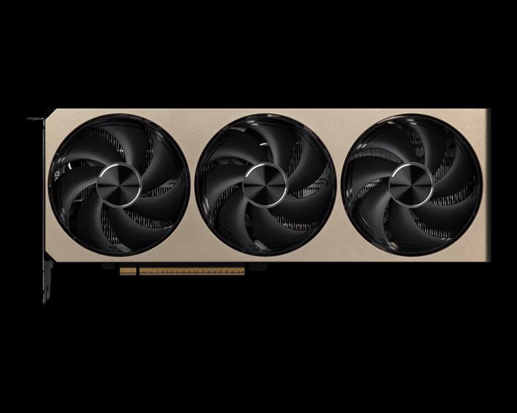 MSI GeForce RTX 5070 INSPIRE 3X 12GB GDDR7 Gold / Black image