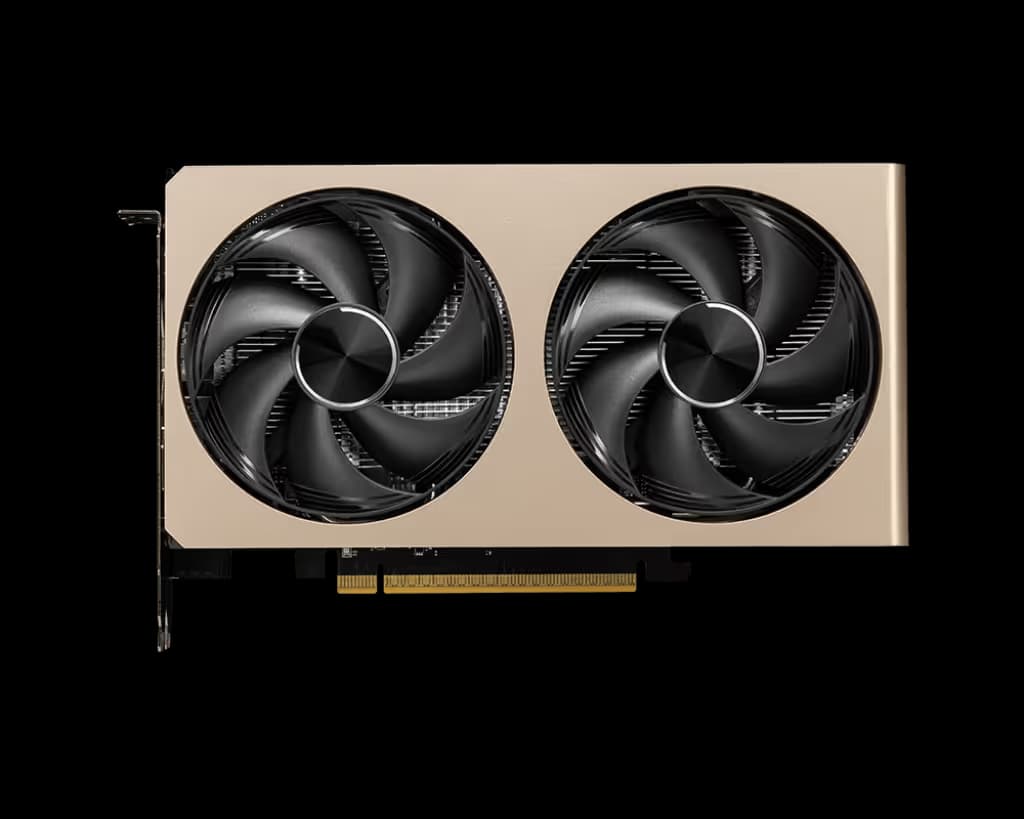 MSI GeForce RTX 5060 INSPIRE 2X OC 8GB GDDR7 Gold / Black image