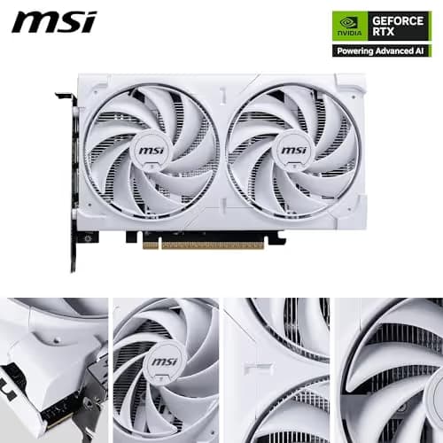 MSI GeForce RTX 5060 8G VENTUS 2X OC WHITE GDDR7 image