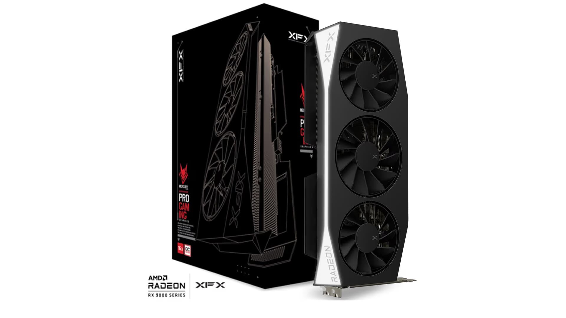 XFX Mercury OC Radeon RX 9060 XT 16GB GDDR6 Black / Silver main image