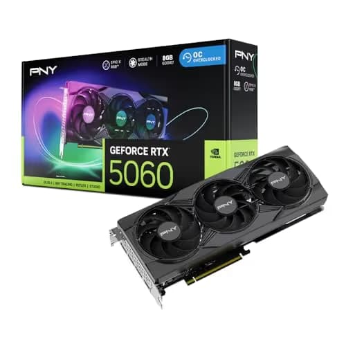PNY GeForce RTX 5060 8GB ARGB EPIC-X RGB Overclocked Triple Fan GDDR7 main image