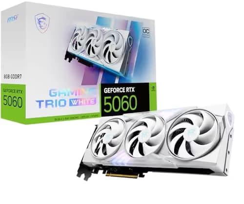 MSI GeForce RTX 5060 8G GAMING TRIO OC WHITE GDDR7 image