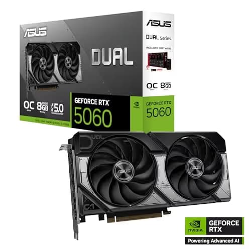 Asus DUAL OC GeForce RTX 5060 8GB GDDR7 Black image