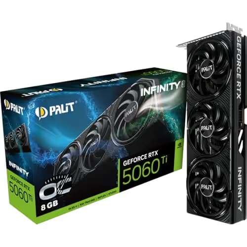 Palit Infinity 3 OC GeForce RTX 5060 Ti 8GB GDDR7 Black image