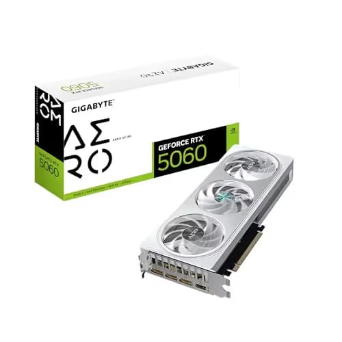 Gigabyte AERO OC GeForce RTX 5060 8GB GDDR7 Silver main image