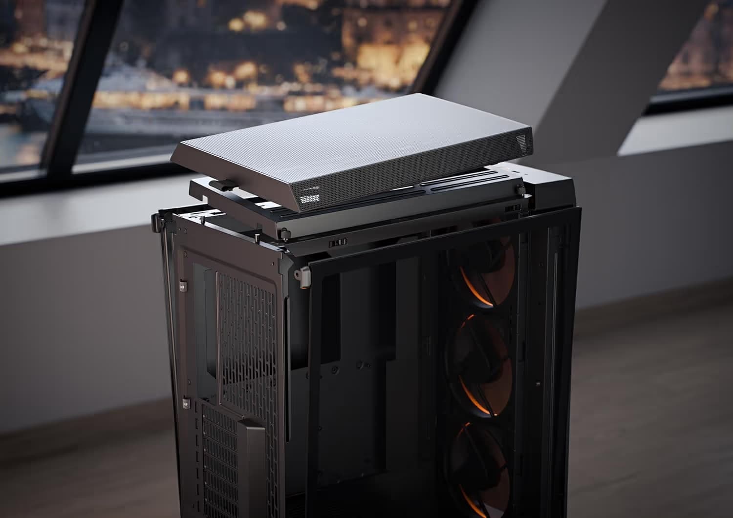 Fractal Design Meshify 3 Black RGB TG Light Tint image