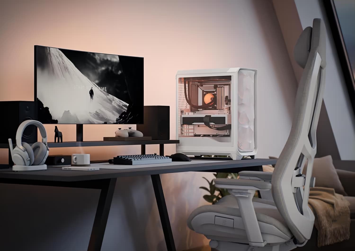 Fractal Design Meshify 3 White TG Clear Tint image