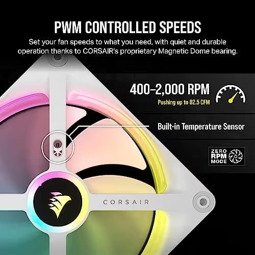 Corsair iCUE LINK QX140 140mm White ARGB image