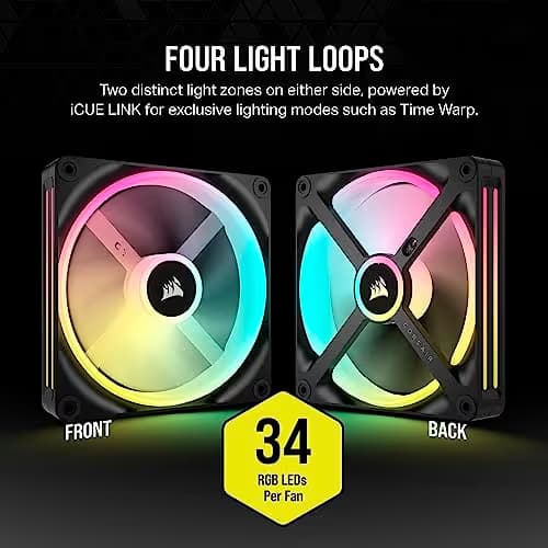 Corsair iCUE LINK QX140 140mm Black ARGB image
