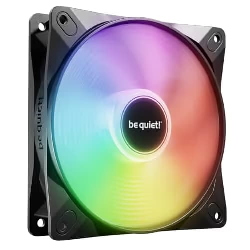 be quiet! Light Wings LX 140mm Black Addressable RGB PWM 75.5 CFM 3-Pack image