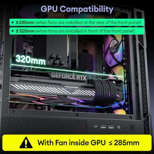 Okinos Cypress 3 Micro ATX Mini Tower Black Tempered Glass Side Panel, USB 3.2 Gen 2 Type-C, USB 3.2 Gen 1 Type-A image