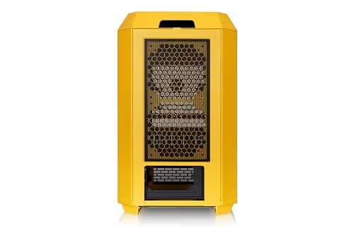 Thermaltake The Tower 250 Mini-ITX Tower Yellow / Brown with Tempered Glass Side Panel and USB 3.2 Gen 2 Type-C, USB 3.2 Gen 1 Type-A image
