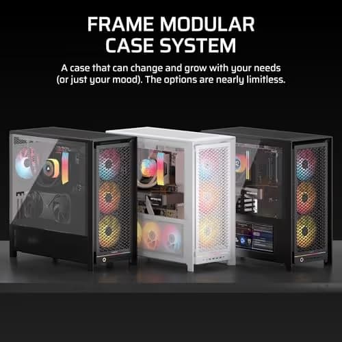 Corsair FRAME 5000D RS High-Airflow Mid-Tower PC Case - White image