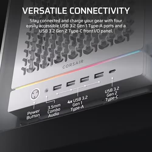 Corsair FRAME 5000D RS High-Airflow Mid-Tower PC Case - White image