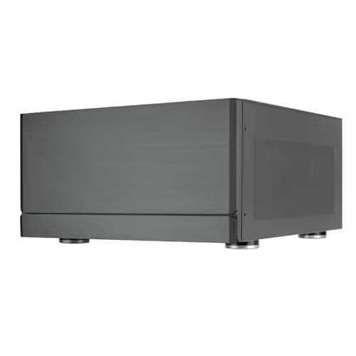 Silverstone Crown 04 HTPC Black with Mesh Side Panel and USB 3.2 Gen 2 Type-C USB 3.2 Gen 1 Type-A image