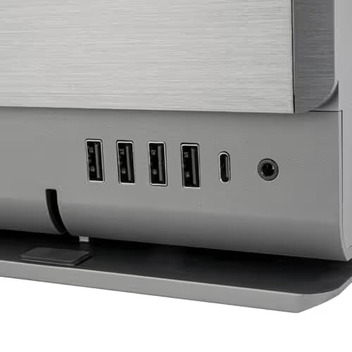 Silverstone Crown 04 HTPC Black with Mesh Side Panel and USB 3.2 Gen 2 Type-C USB 3.2 Gen 1 Type-A image