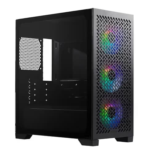 Cooler Master Elite 302 Micro ATX Mini Tower Black with Tempered Glass Side Panel and USB 3.2 Gen 1 Type-C / USB 3.2 Gen 1 Type-A main image