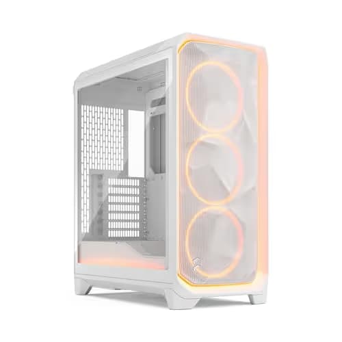 Fractal Design Meshify 3 Ambience Pro RGB ATX Mid Tower White with Tempered Glass Side Panel and USB 3.2 Gen 2x2 Type-C, USB 3.2 Gen 1 Type-A image
