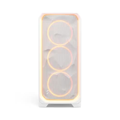 Fractal Design Meshify 3 Ambience Pro RGB ATX Mid Tower White with Tempered Glass Side Panel and USB 3.2 Gen 2x2 Type-C, USB 3.2 Gen 1 Type-A image