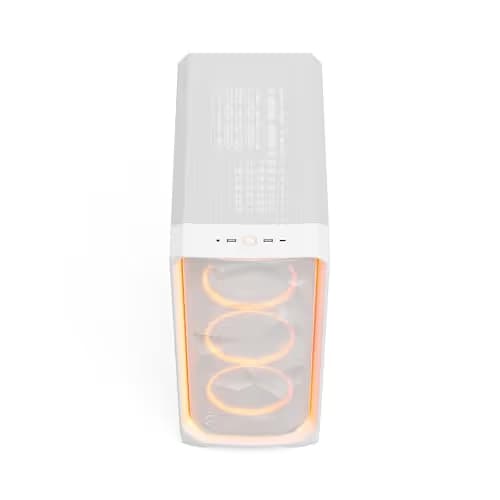 Fractal Design Meshify 3 Ambience Pro RGB ATX Mid Tower White with Tempered Glass Side Panel and USB 3.2 Gen 2x2 Type-C, USB 3.2 Gen 1 Type-A image