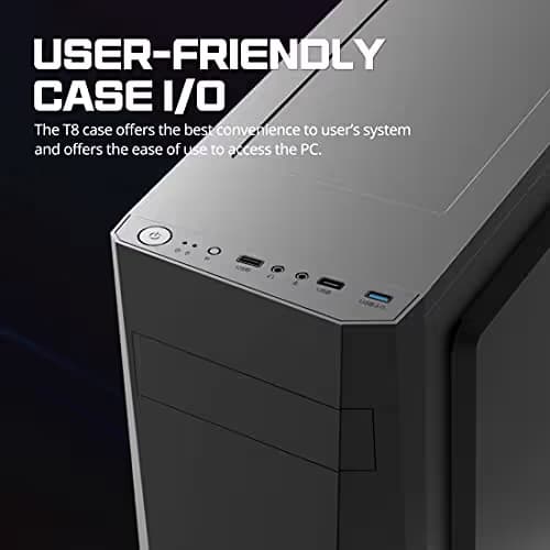 Zalman T8 ATX Mid Tower Black with USB 3.2 Gen 1 Type-A USB 2.0 Type-A image