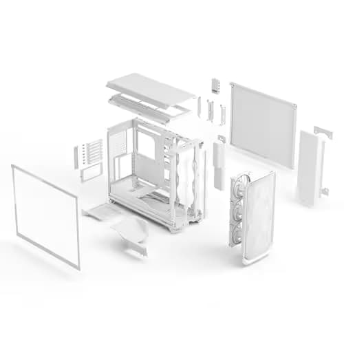 Fractal Design Meshify 3 XL Ambience Pro RGB ATX Full Tower White Tempered Glass image