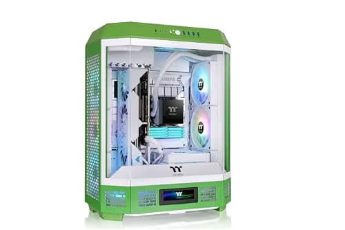 Thermaltake The Tower 600 ATX Mid Tower Green / White with Tempered Glass Side Panel and USB 3.2 Gen 2 Type-C / USB 3.2 Gen 1 Type-A image