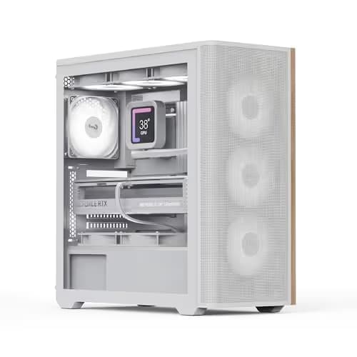 Aerocool D501A V2 ATX Mid Tower White with Tempered Glass Side Panel and USB 3.2 Gen 2 Type-C, USB 3.2 Gen 1 Type-A Front Panel main image