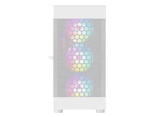 DIYPC ARGB-G5 ATX Mid Tower White with Tempered Glass Side Panel and USB 3.2 Gen 1 Type-A, USB 2.0 Type-A image