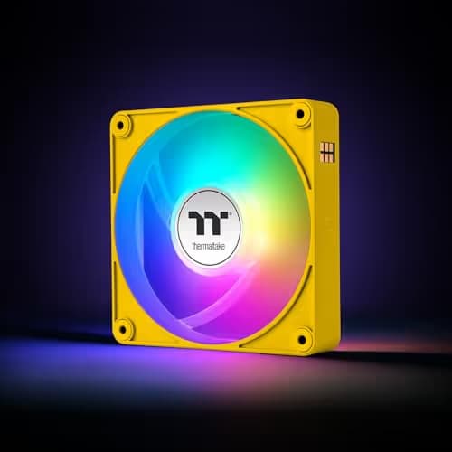 Thermaltake CT140 EX 140mm Yellow ARGB Sync PWM 90.3 CFM 3-Pack image