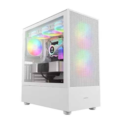 GAMDIAS Talos M3 Mesh ATX Mid Tower White Tempered Glass image