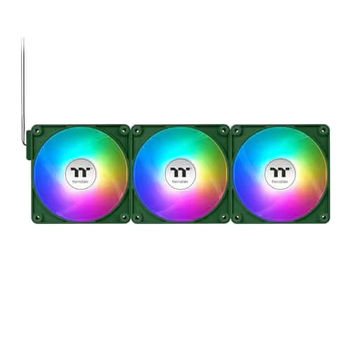 Thermaltake CT120 EX Reverse 120mm Green / Black ARGB Sync PWM 65.82 CFM 3-Pack image