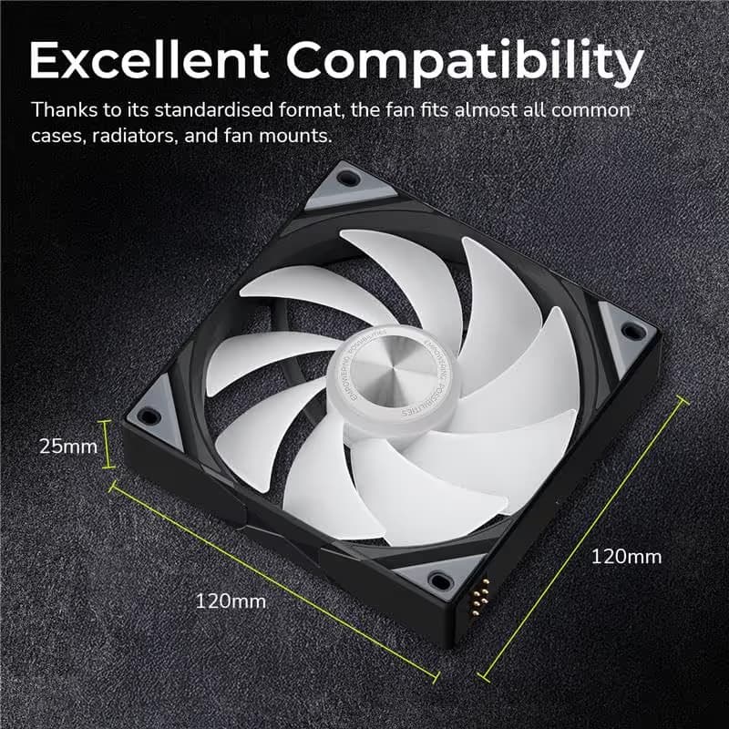 TRYX ROTA SL 120mm Black Addressable RGB 3-Pack image
