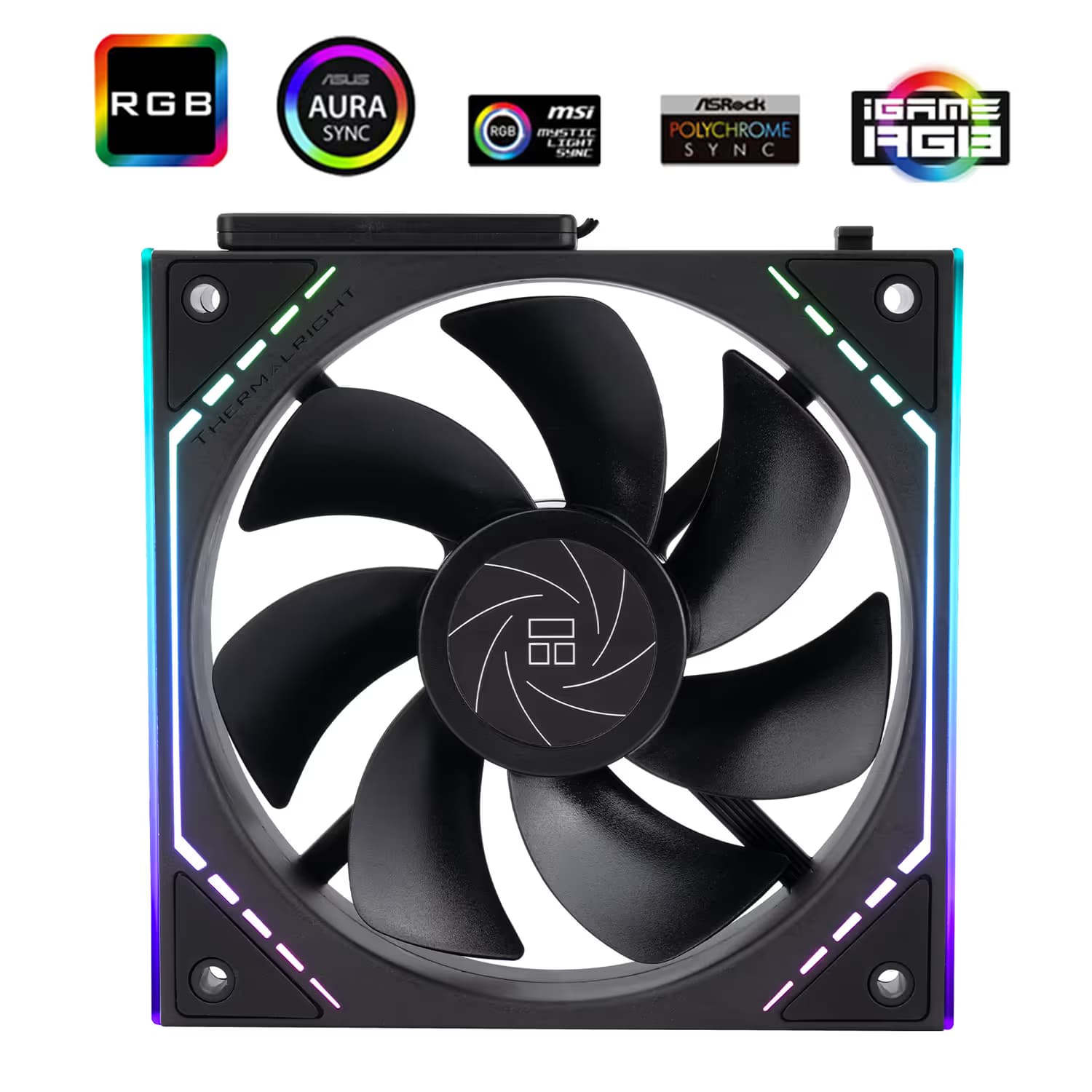 Thermalright TL-M12QR X3 120mm Black PWM ARGB 3-Pack image