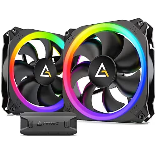 Antec Prizm 140mm Black Addressable RGB PWM 65.03 CFM 2-Pack image